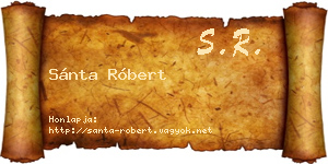 Sánta Róbert névjegykártya
